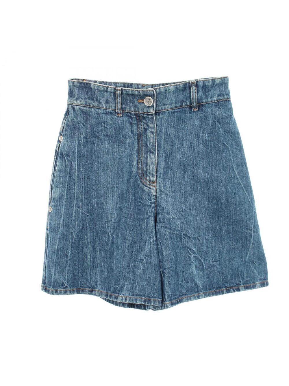 Chanel Coco Mark Button Short Denim #274881C13B